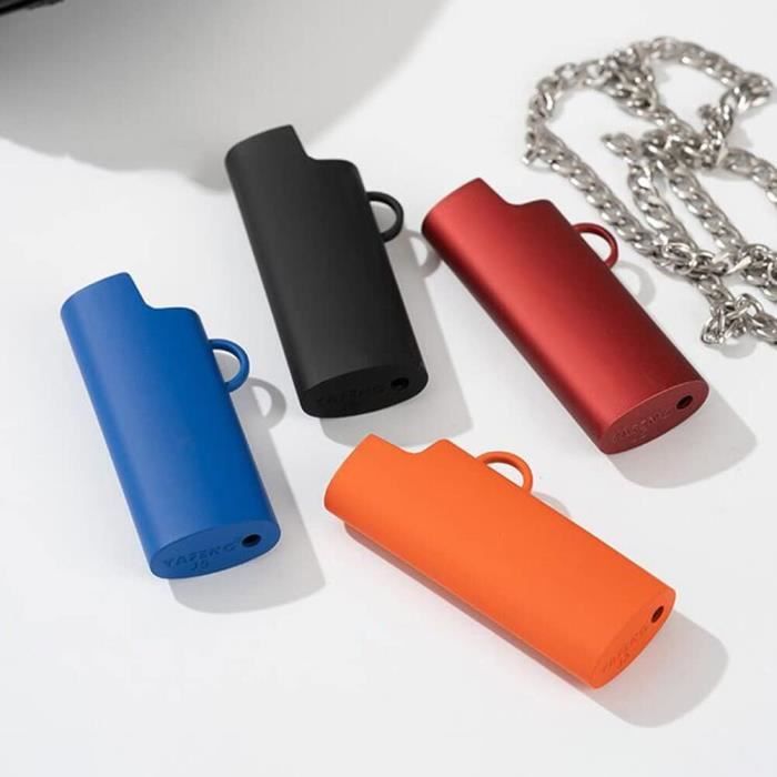 Étui à Briquet En Cuir PU – Vintage Marron, Fermeture Bouton, Compatible Briquet Standard