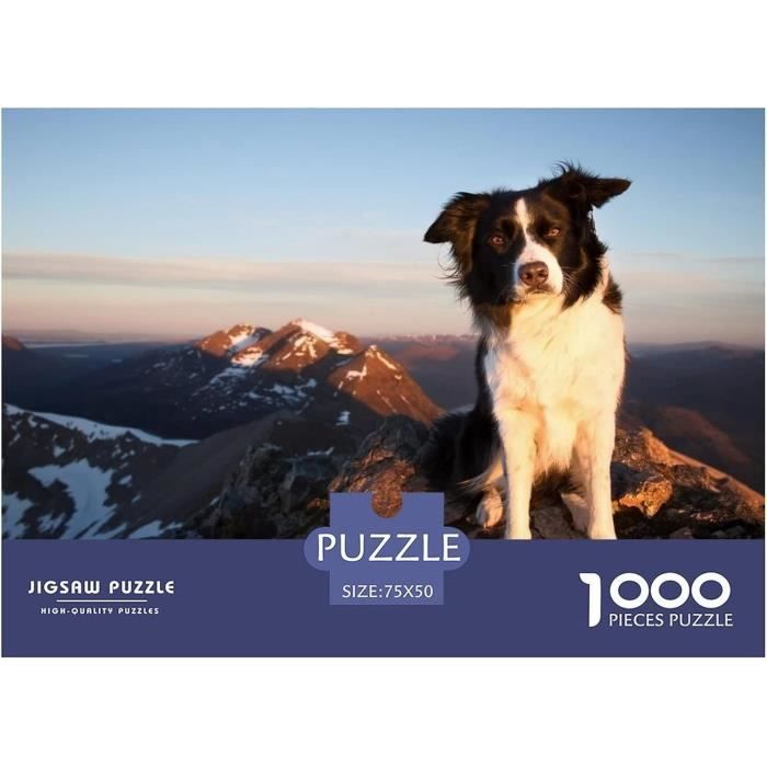 Puzzles pour adultes 1000 pièces – Fille et animal – 1000 pièces de qualité supérieure pour adultes, image HD avec finition non éblouissante, pas de
