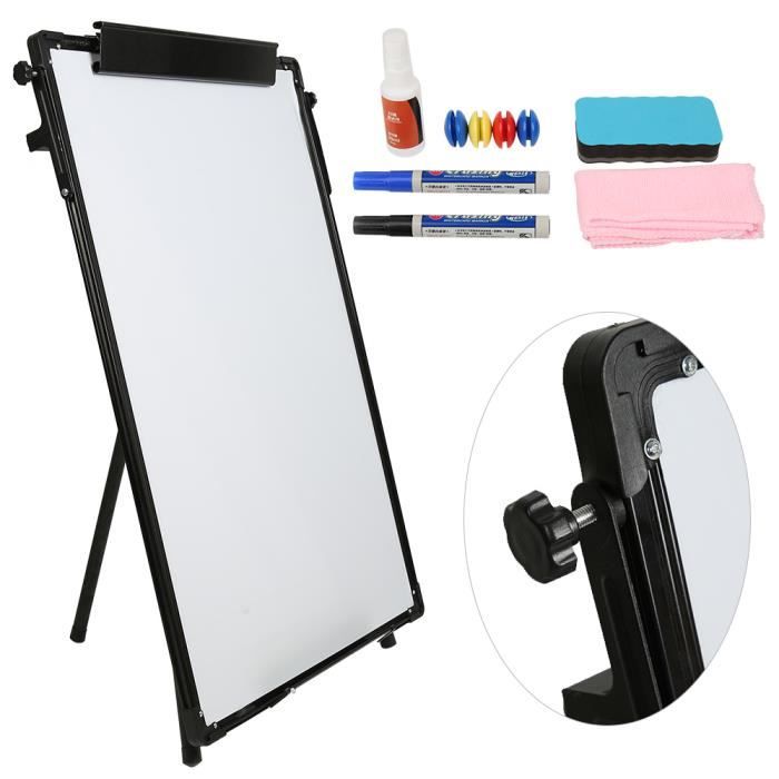 Tableau Blanc Magnétique Portable Réglable En Hauteur - 90x60 Cm Avec Trépied - Parfait Pour La Maison, Le Bureau Ou L'école