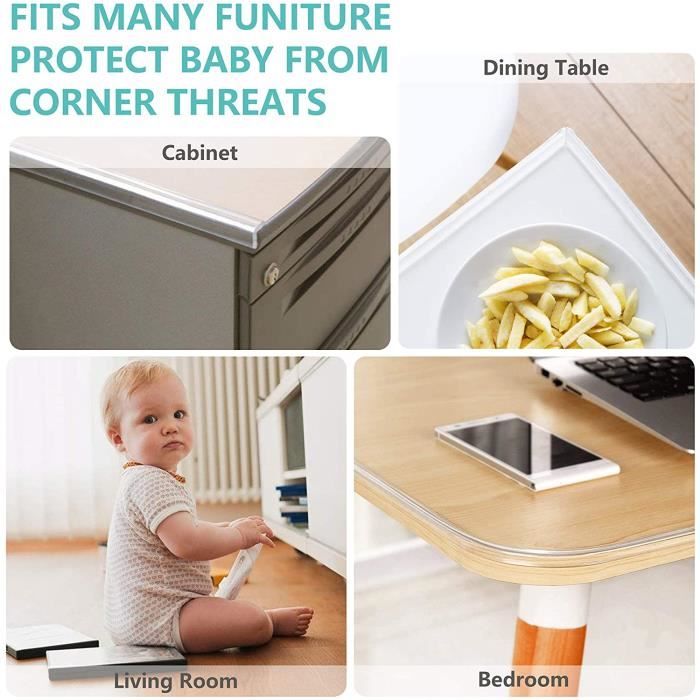 Protection De Bord Souple Découpable – Pour Tables, Armoires, Sécurité Enfants (500 Cm)