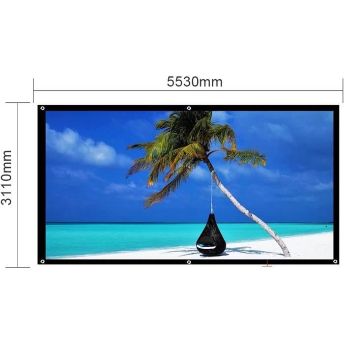 Écran De Projection Gonflable 600x400cm - Tissu Oxford Lavable - Sans Ventilateur - Pour Cinéma Extérieur