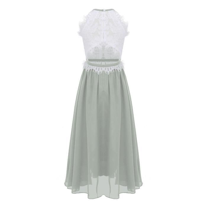 Fille Enfant Robe Longue de Soiree Pour Mariage C r monie Robe