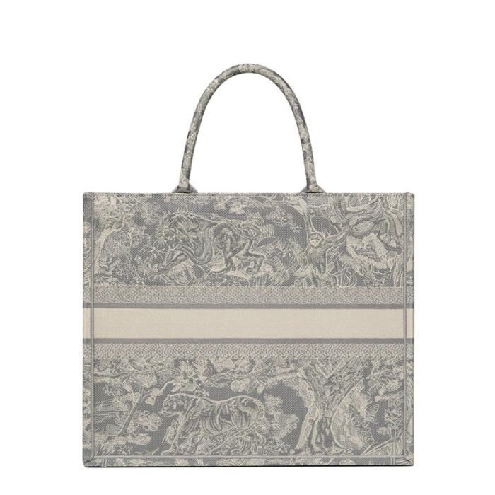 Sac a bandouliere femme gris Toile de Jouy motif broderie inversee serie DIOR BOOK 41 5 35 18 Couleurs multiples Cdiscount Chaussures