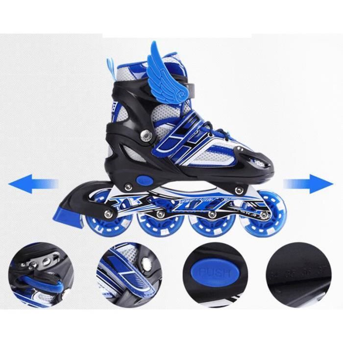 Patins à Roulettes Ajustables Pour Chaussures – 4 Roues Doubles, Sans Enlever Les Chaussures – Loisirs Extérieurs