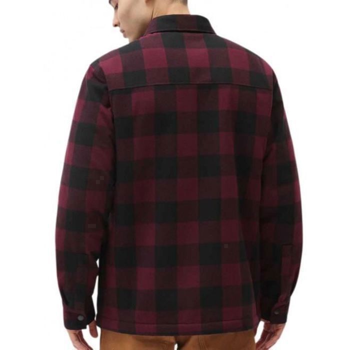 Chemise homme Dickies SHERPA LINED SACRAMENTO Bordeaux Manches