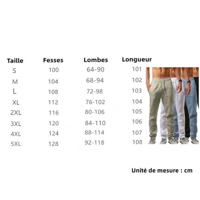 Pantalon Homme Couleur Unie Lache Grande Taille Coton Lin Bleu Clair Bleu clair Cdiscount Pret a Porter