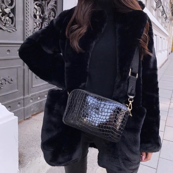 Manteau court fausse fourrure Blanc/Crème - Taille S - - Vêtements