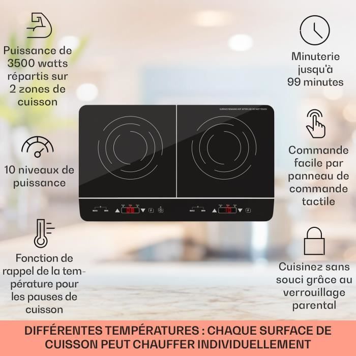 Klarstein Plaque Induction 9600W Plaque De Cuisson à Induction 4 Feux Table De Cuisson Electrique Flex Zone Noir 91776431 Klarstein Plaque Induction 9600W Plaque De Cuisson à Induction 4 Feux Table De Cuisson Electrique Flex Zone Noir 91776431