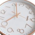 12" Moderne Horloge Murale-Silencieuse Et Sans Tic-Tac-Horloge Murale Mute Pendule Murale pour La Chambre Cuisine Salon Decor-Gris-2