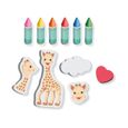 Sophie la girafe - Crayons de couleur pour le bain et formes-2