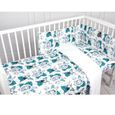 Tour de lit universel et réversible, SAVANA Multicolore Pour lit bébé de 60x120 ou 70x140 cm-2