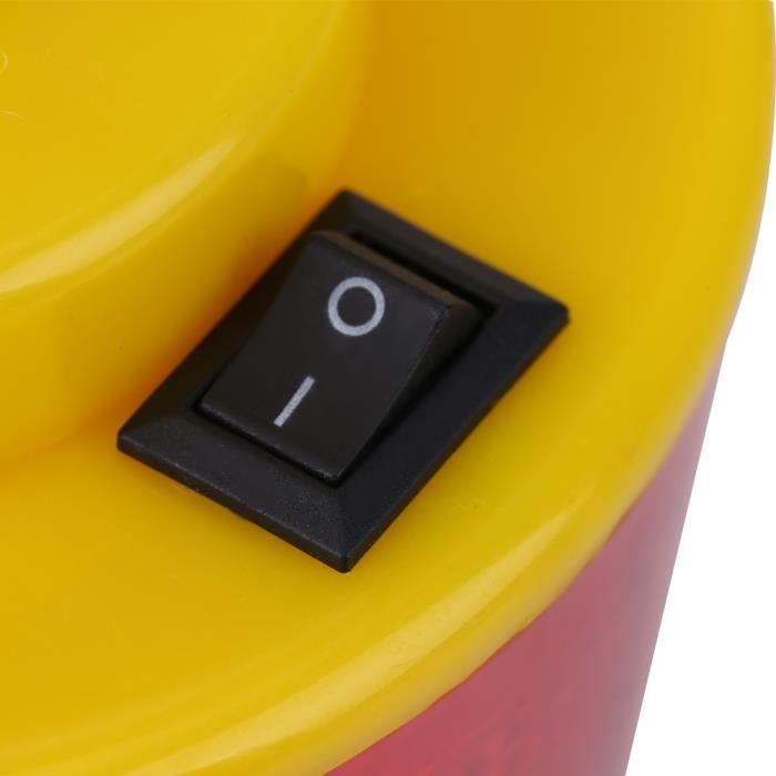 Hemobllo Lampe Solaire Clignotante Rouge LED Pour Routière