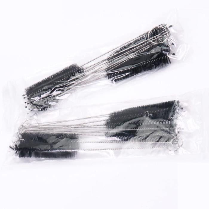 13 Pcs Brosse de Nettoyage en Nylon Tube Pinceaux de Nettoyage pour Taille  Multiple Tube (Noire) - Cdiscount Maison