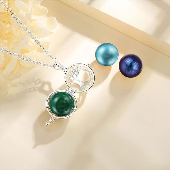 Collier Pendentif Silverly En Argent 925 Avec Nacre Coquillage Celtique - Bijou Ethnique, Neuf Avec étiquettes