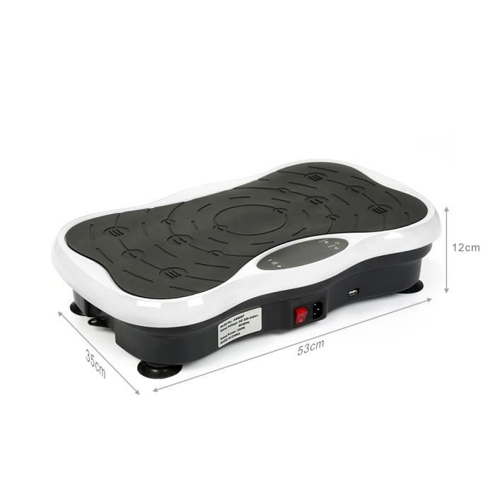 Télécommande Bandes Résistance Plateforme Vibrante Oscillante - 99 Vitesses, Télécommande, Idéale Pour Musculation Et Perte De Poids Machine Fitness Vibration