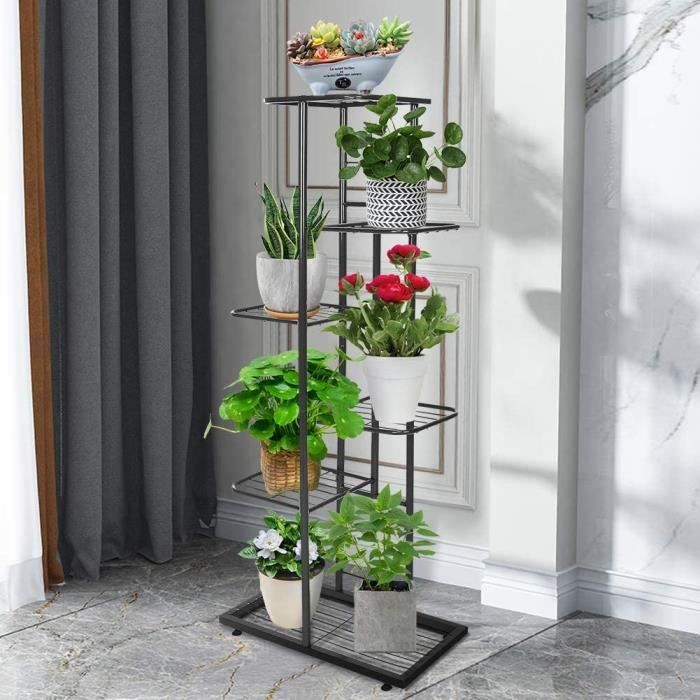 2 Supports De Pot De Fleur En Métal Blanc - Fer Forgé Pour Jardin Ou Intérieur - Déco Vintage Pour Plantes