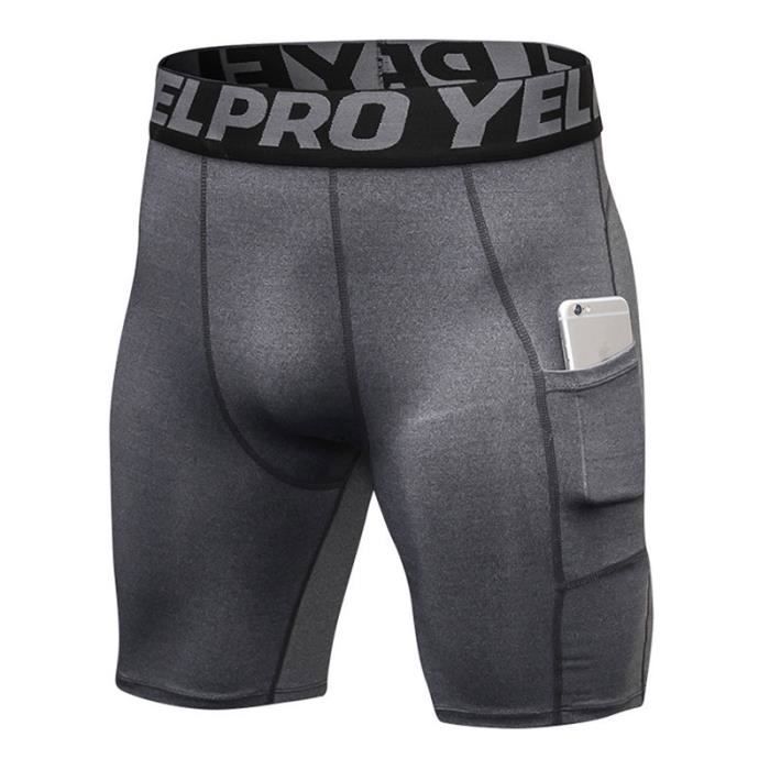 Short De Compression Pour Homme - Sous-vêtement Sport Stretch, Pour Running, Marathon, Fitness, Confortable