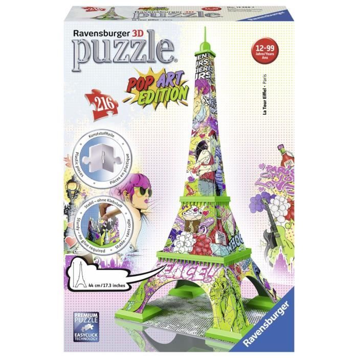 Puzzle 3D Tour Eiffel Love Edition - 224 pcs - Ravensburger - BCD Jeux