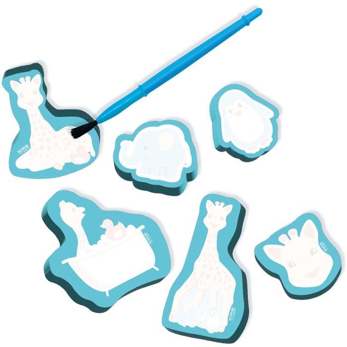 Kit Cartes à Peindre Au Doigt Sophie La Girafe – Pour Enfants 1 An+ – Activité Manuelle Premier Art – Lot De 1