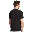 T shirt Guess Homme Classic logo triangle stéréoscopique Noir Coton - Authentique Vetement Guess Homme-3