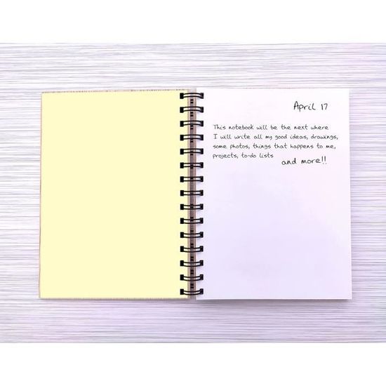 Beau cahier d'agenda de cahier de plan 365 avec des pages intérieures  créatives A5 Four notbook in different color 116 - Cdiscount Beaux-Arts et  Loisirs créatifs
