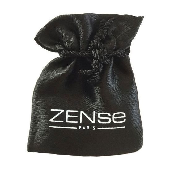Zense - Bague homme argentée brillante avec rainures ZR0176 Argenté