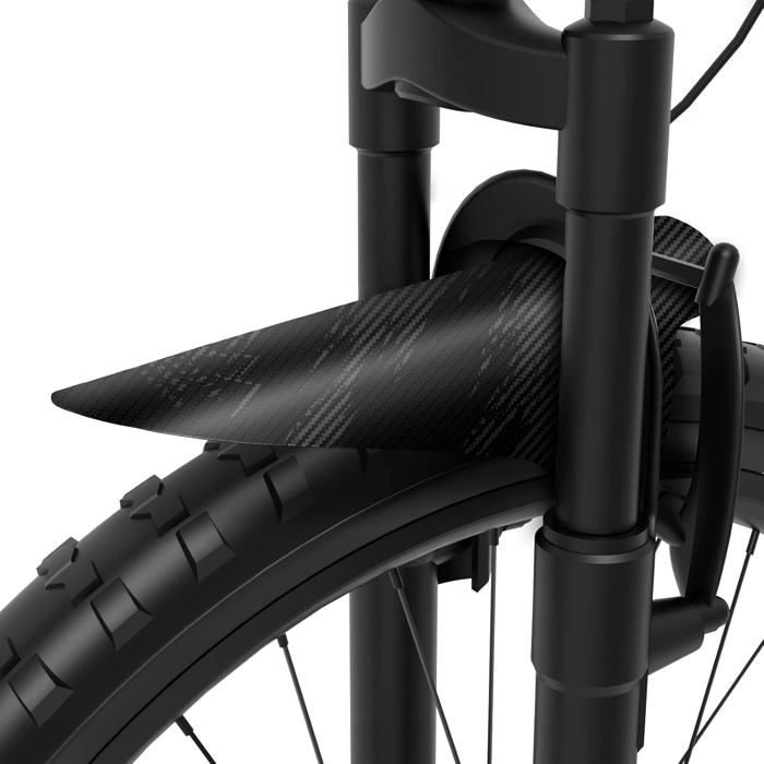 Garde-boue NICEDACK Pour VTT – Avec Motif Carbone, Flexible, Réglable Avant/arrière, 4 Points De Fixation !