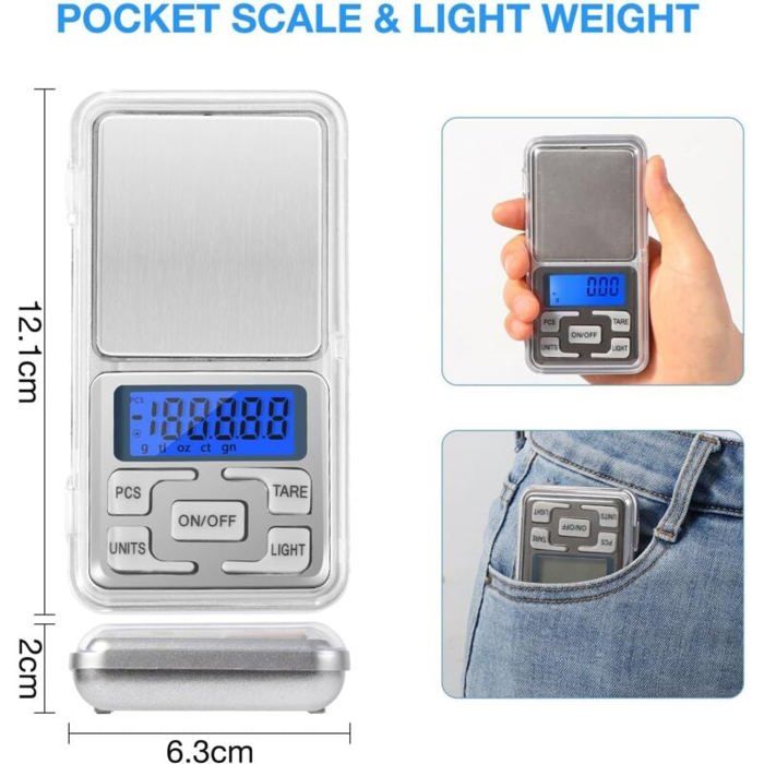 Balance De Poche, 500G-0.01G, [Nouvelle Panneau] Mini Balance De Cuisine Précision, Numérique