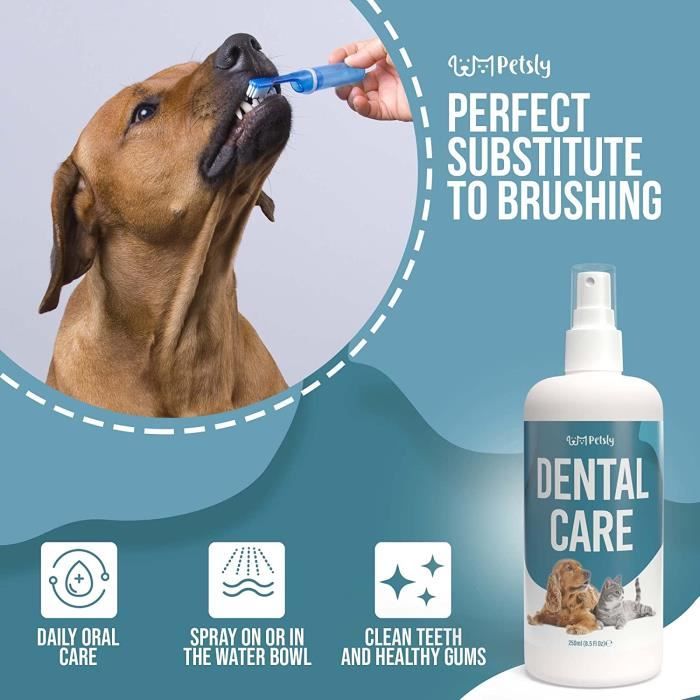 Dentifrice Chien et Chat en Spray Produit Naturel Hygiène et Santé