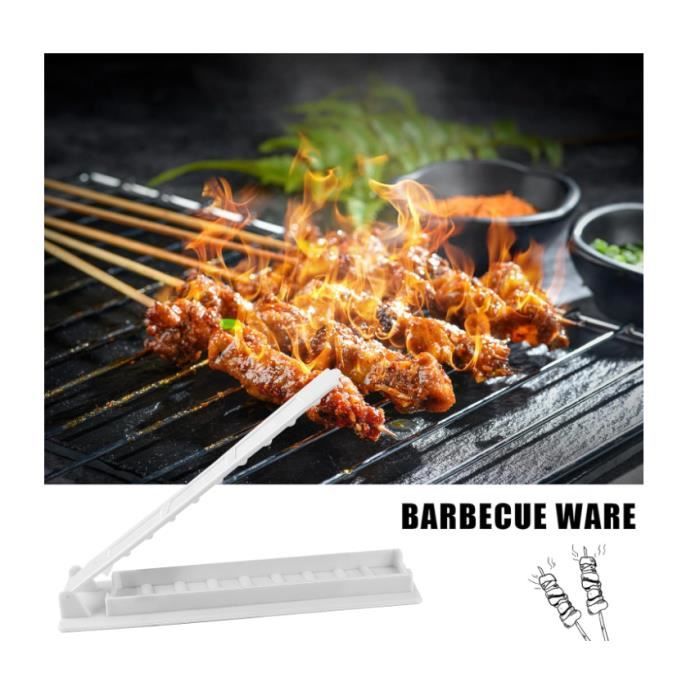 Zueyen Machine à Kebab Manuelle 38,4 Cm - Presse à Brochettes En Plastique Épais Pour Cuisine Et Camping