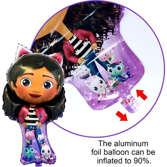 25 Pcs Ballon Anniversaire Gabby Chat, 3 Ans Fille Anniversaire Gabby Chat  Deco, Gabby Ballon Helium, Gabby Chat Banniere Ha[H10760] - Cdiscount Maison