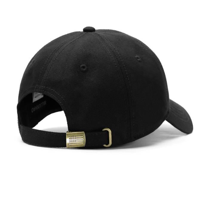 Marron HOMME Casquette De Baseball/basketball En Jean Brodé Pour Homme