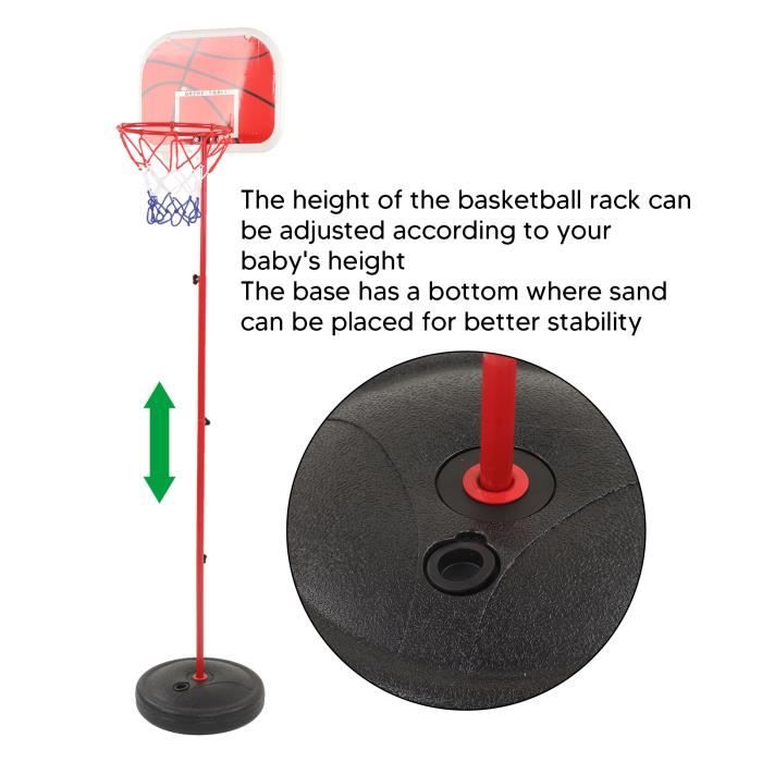 Zerodis Ensemble de basket portable réglable 180-230 cm HB042 - Sport Zerodis Ensemble de basket portable réglable 180-230 cm HB042 - Sport