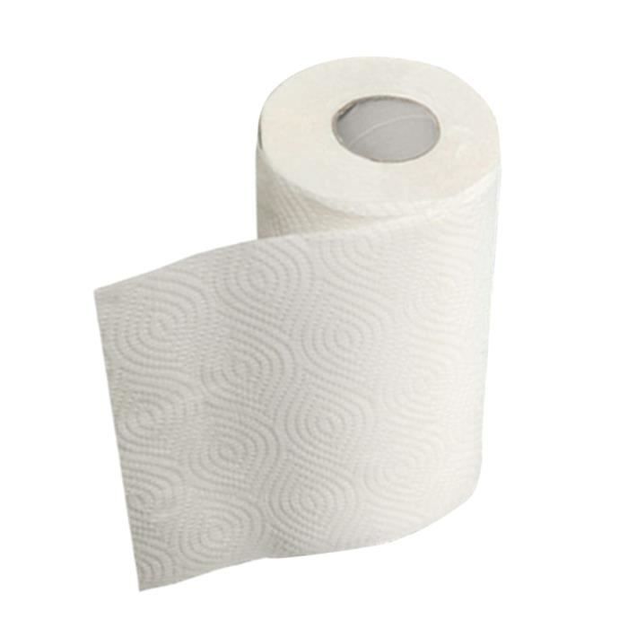 Papier toilette petit rouleau blanc crêpé 1 pli 400 feuilles 9,6 x