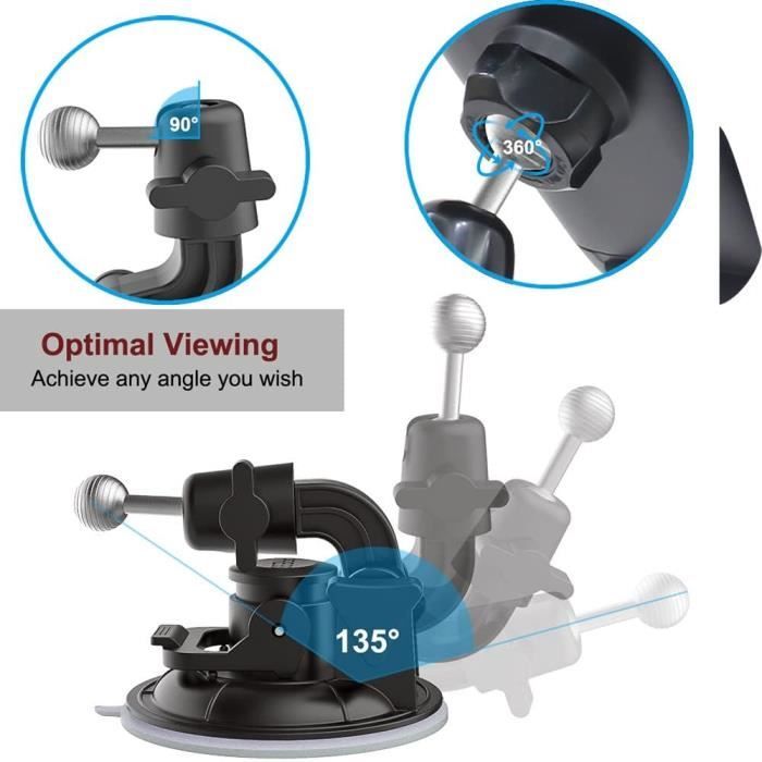 Support De Tablette à Ventouse Réglable | Rotation 360° | Pour Pare-brise Voiture | Compatible IPad 4.7-12.9"