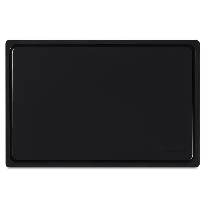 Wüsthof 4159810202 kunststof snijplank zwart 38x25 cm | Voordelig kopen bij