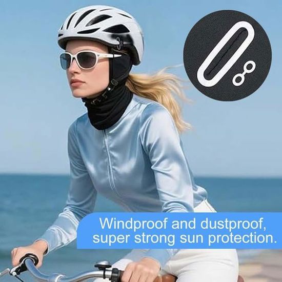 Cagoule Moto Thermique Homme DmDoyy 1 Pièce Cagoule D'été Pour Hommes Et Femmes, Cagoule Cagoule élastique Trous Lunettes