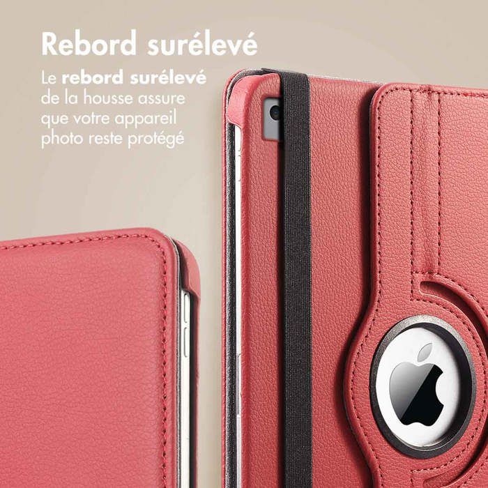 Housse Coque Support Rotatif 360° Pour IPad 7/8 10.2" (2019-2020) - Rose - Neuf