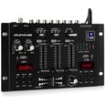 Auna Pro DJ-22BT MKII Table de mixage pour DJ 3/2 canaux BT 2x USB compatible rack noire-0