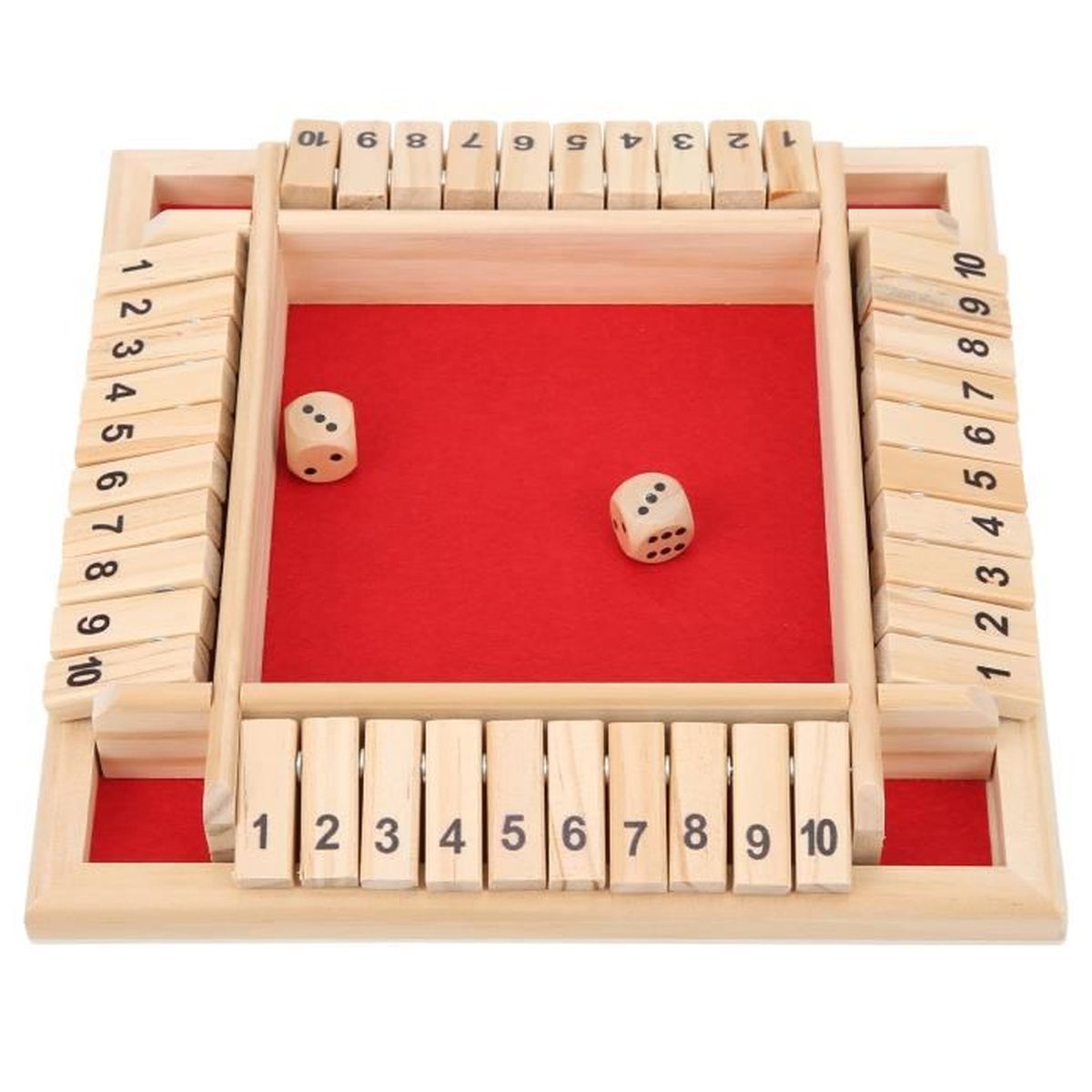 FAS Dés de jeu à 6 faces 10 pièces 6 faces jeu dés léger fort FAS Dés de jeu à 6 faces 10 pièces 6 faces jeu dés léger fort