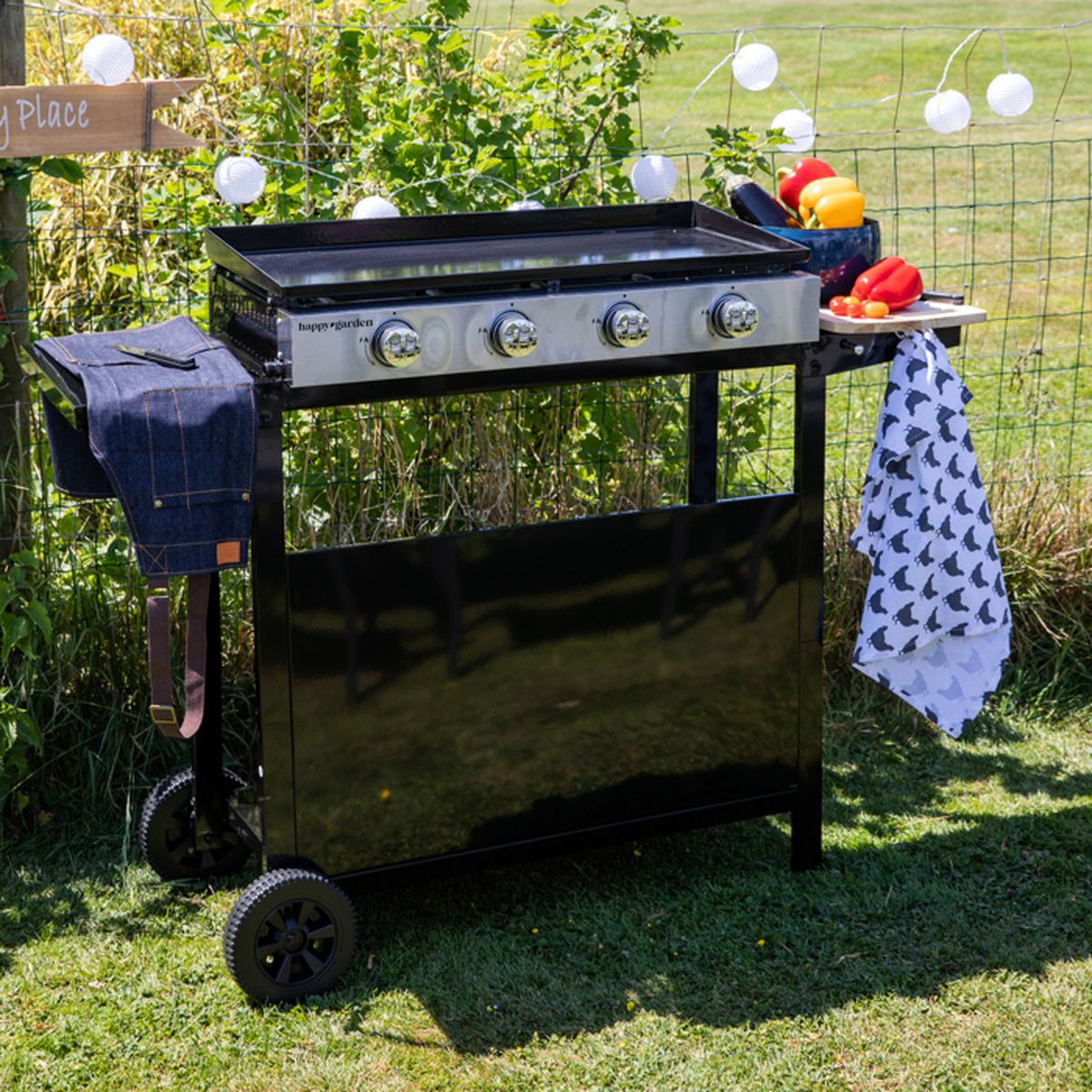 chariot a roulette plancha