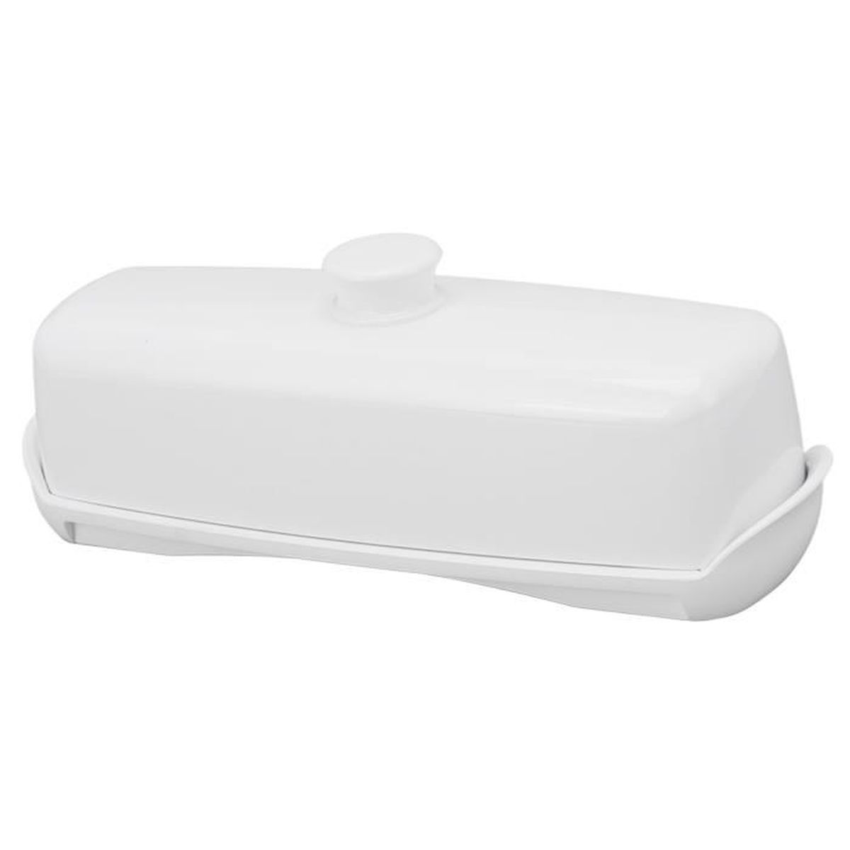 Boîte Rangement Beurre Fromage Beurrier Avec Cutter Intégré - Récipient Coupe-Beurre Plastique 16,5x9 Cm Blanc Coupe Beurre Facile Maison Cuisine