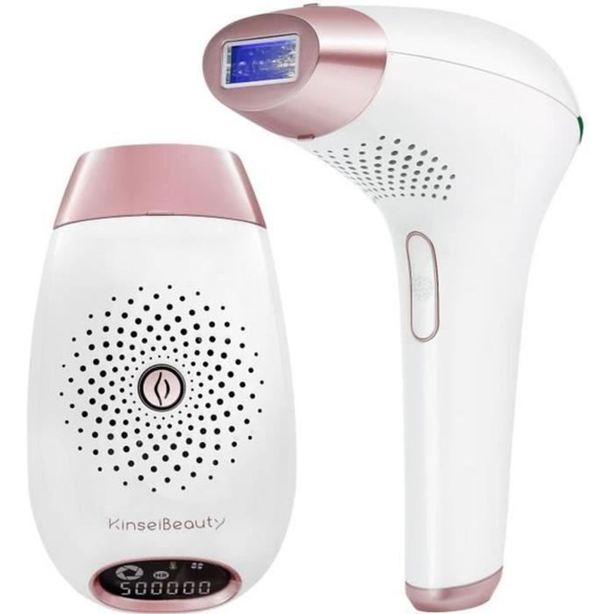 Épilation lumière pulsée definitive KB1819 visage corps maillot aisselle blanc rose Cdiscount