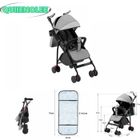 Baby Products-Poussette 4 roues-peut s'asseoir ou se coucher - avec tapis en coton moustiquaire-QUIIENCLEE