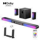 ULTIMEA 9.1 ch Barre de Son Dolby Atmos avec Caisson de basses, 470 W, avec lumière RVB, Apollo S90