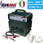 BRAND ELECTRIFICATEUR De Clôture Électrique 5 Km Double Alimentation (Batterie)12V / 220V Chevaux Sangliers Vaches Gemi Elettronica