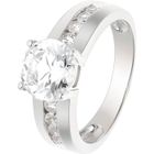 LOVA - LOLA VAN DER KEEN Bague Solitaire - LOVA LOLA VAN DER KEEN - 8.1 mm - Argent Massif 925 - Oxyde de Zirconium - Garantie 2 ans