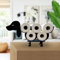 Fer métal créatif porte-mouchoirs invité restaurant multi-fonctionnel chien suspendu vertical porte-mouchoirs décoration de la