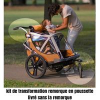 Remorque vélo - Kit Urbain / Remorque B-Travel - couleur orange et noir