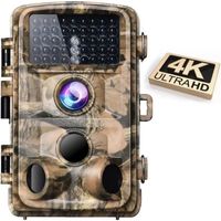Caméra de chasse,4k 20MP,trail camera avec 3 capteurs,2.4''écran,120°angle,Vision nocturne